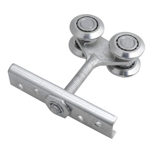 <span class=keywords><strong>Porte</strong></span> <span class=keywords><strong>coulissante</strong></span> de grange à double roue à faible bruit en acier inoxydable de conception moderne, épaisseur de 4 mm, pour bâtiments de bureaux - Product Image 6