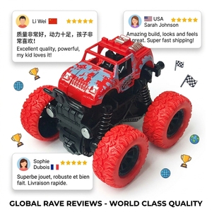 Coche de Juguete de Plástico para Niños, Escala 1:5, con Inercia, para Niños de 3-4 <span class=keywords><strong>A</strong></span>ños, Vehículo Todoterreno con Tracción en las Cuatro Ruedas, para Escalar Montañas y Deslizarse - Product Image 3