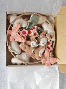 Juguete de peluche nórdico, productos de vivero de fieltro, ciervos, mariposas, nubes, Babymobile hecho a mano, móvil de Safari para bebés para niños y niñas - Product Image 5