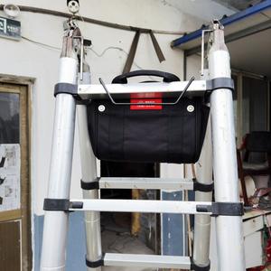 Sac à outils en nylon souple pour échelle en A, sac de rangement télescopique pour matériel, fermeture éclair, entretien en hauteur, sac en nylon - Product Image 5