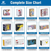 Étagère de présentation en acrylique transparente, écologique, anti-UV, pour cartes Pokémon, anti-poussière, boîte de présentation pour 30 boosters japonais