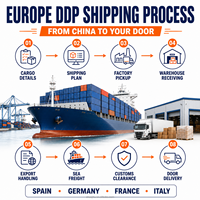 Envío DDP a Alemania, Francia, España, Italia, Agente de Carga de China a Europa, Transporte Marítimo Puerta a Puerta