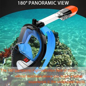 Maschera Subacquea Integrale in Silicone Antiappannamento per Snorkeling e Apnea, con Rivestimento Antiappannamento, per Bambini e Adulti, per Respirazione Libera - Product Image 3