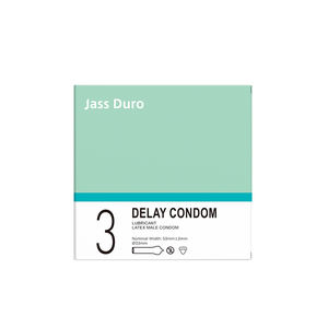 Premium 3-teilige männliche Latex Kondom Packung länger anhaltende Sex Kondome aus China - Product Image 1