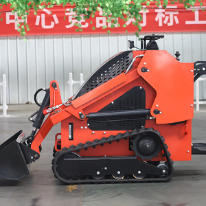 At480 <span class=keywords><strong>Mini</strong></span> Skid Steer <span class=keywords><strong>loader</strong></span> với 850lbs Công suất Stand-on đen phía trước máy kéo <span class=keywords><strong>loader</strong></span> với động cơ động cơ Ride-on theo dõi máy kéo - Product Image 2