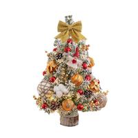 Mini Beleuchteter Weihnachtsbaum-Set Künstliche Tischdekoration Festliche Heimdekoration