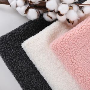 Tissu Polaire Sherpa Mouton 100% Polyester de Luxe et Haute Qualité, <span class=keywords><strong>Fausse</strong></span> <span class=keywords><strong>Fourrure</strong></span> d'Agneau Façon Ours en Peluche, Doublure Dimensionnelle Élégante pour la Maison - Product Image 1