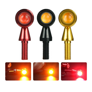 Mini Luz LED Retro de Metal para <span class=keywords><strong>Matrícula</strong></span> de Motocicleta, Ojo de Águila Rojo, 12V, Luz Trasera Intermitente Brillante - Product Image 2
