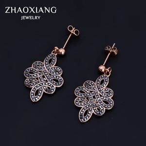 Pendientes de Acero Inoxidable con Cristales, Accesorios de Moda Unisex para Fiestas, Compromisos, Regalos de Joyería para Mujer - Product Image 5