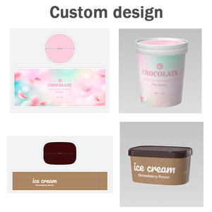 Environmental protection Disposable Custom <strong>Mini</strong> Packaging Yogurt Frozen Sundae Gelato Container Ice Cream <strong>Paper</strong> <strong>Cups</strong> with Lids - Product Image 4