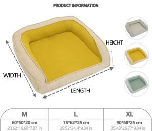 Cama Ortopédica Reclinable para Perros y Gatos, Diseño Sólido Protector para Invierno, Desmontable y Lavable, Tipo Nido para el Hogar, para Sueño Profundo - Product Image 2