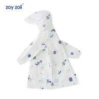Zoyzoii Children Pvc Eva Waterproof Raincoats Clothes Hooded Plastic Kids Poncho for kids