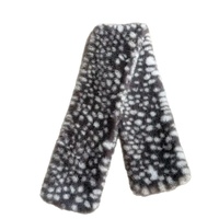 Écharpe Courte Femme en Fausse Fourrure de Vison Imprimé Léopard, Style Croisé, 85 cm, Collection Automne/Hiver, Chauffe-Cou Polyvalent en Peluche, Exclusivité Transfrontalière