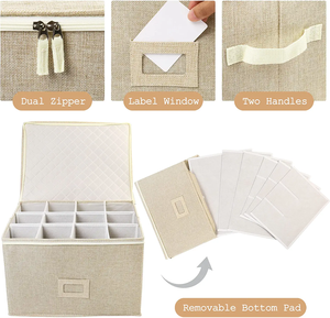 Hot personnalisé coquille dure empilable verre <span class=keywords><strong>à</strong></span> vin <span class=keywords><strong>verres</strong></span> <span class=keywords><strong>à</strong></span> <span class=keywords><strong>pied</strong></span> conteneur de stockage boîte de rangement avec séparateurs - Product Image 4