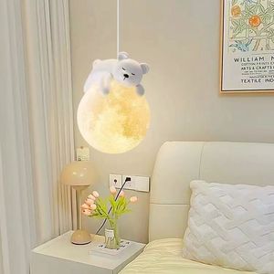 โคมไฟแขวนรูปกระต่าย Hakuyue สีครีม สำหรับห้องนอน ห้องนั่งเล่น โคมไฟตกแต่ง - Product Image 4