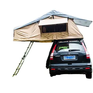 420d 폴리 에스터 옥스포드 방수 접이식 부드러운 자동차 지붕 상단 텐트 캠핑
