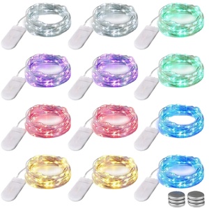 Cổ Tích Chuỗi Đèn Cr2032 Pin Hoạt Động Mini <span class=keywords><strong>LED</strong></span> Đầy Sao Đèn Chuỗi Cho Christmas1m 10Leds/2M 20Leds/3M 30Leds - Product Image 1