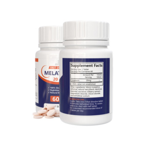 OEM ODM 100% tabletas de polvo de melatonina de 20mg sin medicamentos sabor a bayas naturales disolución rápida ayuda para dormir durante la noche adultos <span class=keywords><strong>adolescentes</strong></span> - Product Image 2