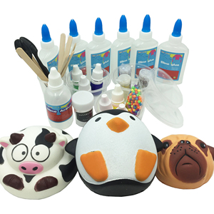 Kit de fabrication de slime non toxique pour enfants, activateur d'argile, colle scolaire Elmers, pâte à modeler éducative à levée lente, certifié EN-71 - Product Image 1