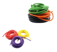 Bandas Elásticas de Resistencia de Látex Multicolores, Bandas de Ejercicio Elásticas Huecas para Entrenamiento Físico, Yoga, Fisioterapia