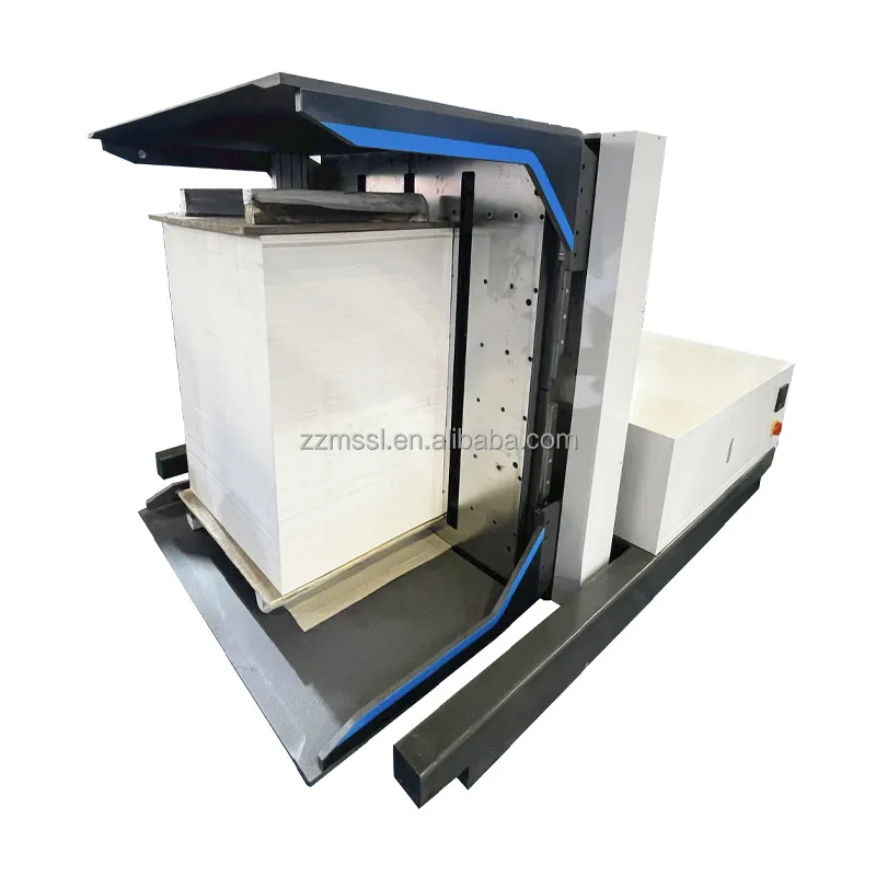 Máquina automática de torneado de pilas de papel Máquina de eliminación de polvo de pilas de papel Máquina apiladora de chancletas de papel