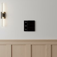 Panneau de commande intelligent KNX/EIB pour maison connectée avec écran d'affichage, personnalisation des textes sans gravure, PC à détection tactile