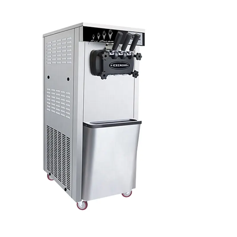 Fabrika satış en iyi fiyat dondurma makinesi ticari kullanım dondurma yapma makinesi 2 + 1 tatlar yumuşak dondurma makinesi