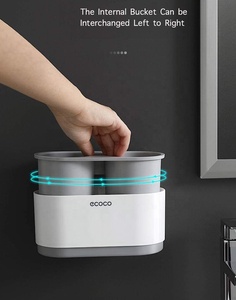 2021 Auto salle de bain support mural automatique <span class=keywords><strong>Ecoco</strong></span> 2 en 1 support de sèche-cheveux porte-brosse à dents articles de toilettage support de rasoir - Product Image 3