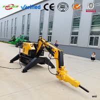Robot de démolition électrique multifonctionnel, petit robot de démolition pour la rupture de béton et la démolition de murs dans la construction
