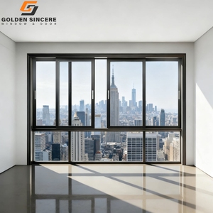 Ventanas corredizas de aluminio de alta calidad con acabado blanco brillante y moderno personalizado de estilo de lujo europeo en el apartamento - Product Image 2