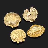 Benutzer definierte Bikini Connector Shell Unregelmäßige Dekoration Schnalle Conch Starfish Frauen Schulter Schuhe Kleid Metalls chnalle für Bikini