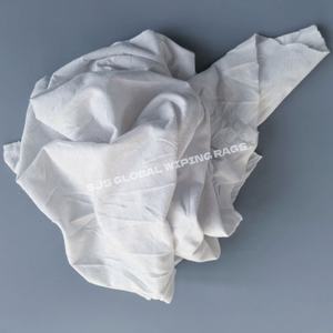 Chiffons en coton blanc, chiffons en coton blanc pour t-shirts, morceaux coupés, chiffons en coton blanc pour nettoyage industriel, chiffons en coton pour essuyage - Product Image 1