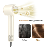 Sèche-cheveux portable Halo Ionic sans brosse à grande vitesse avec diffuseur, sèche-cheveux professionnel, sèche-cheveux de voyage