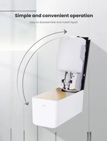 Distributeur de savon automatique mural à capteur, machine à laver les mains, distributeur de savon sans contact USB