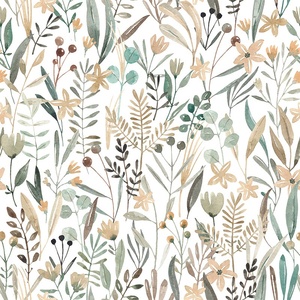 Carta da Parati Adesiva Rimovibile in PVC Impermeabile con Motivi <span class=keywords><strong>Floreali</strong></span> Boho, Adesivo Murale Floreale per Soggiorno - Product Image 6