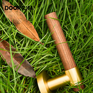 Dooroom Fabricants de serrures de <span class=keywords><strong>porte</strong></span> en laiton pour la maison, ensemble de poignées de <span class=keywords><strong>porte</strong></span> en bois grainé de luxe léger pour hôtels et appartements - Product Image 6