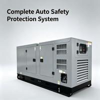 Groupe électrogène diesel silencieux à capot 60KW 75KW 80KW 90KW 100KW 120KW 150KW avec ATS (commutateur automatique) triphasé refroidi par eau pour la sauvegarde en cas de panne de courant