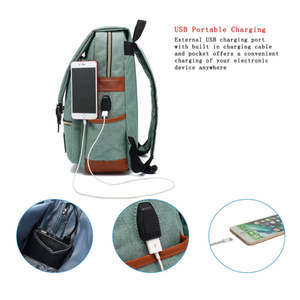 <span class=keywords><strong>Zaino</strong></span> da scuola alla moda impermeabile leggero e resistente <span class=keywords><strong>verde</strong></span> per ragazzi e ragazze in materiale poliestere - Product Image 2