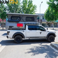 Huntoo En gros, Camping-car de pick-up escamotable à coque souple pour pick-up 4x4, type caravane à glisser, auvent de camping-car, camping-car de lit de pick-up pour expéditions