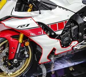 Carenado de Fibra de Carbono para Motocicleta, Panel Lateral Delantero de Fibra de Carbono para <span class=keywords><strong>Yamaha</strong></span> <span class=keywords><strong>R1</strong></span> 2020 2021 <span class=keywords><strong>2022</strong></span> 2023 2024 - Product Image 6
