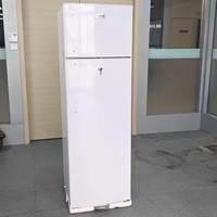 Réfrigérateur à double porte 263L à froid direct, congélateur supérieur et réfrigérateur inférieur, réfrigérateur domestique avec poignée et serrure - En stock