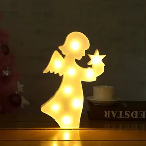 Hot!! Led Angel Vorm Nachtlampje Warm Wit Voor Kerstmis Thuis Decoratie