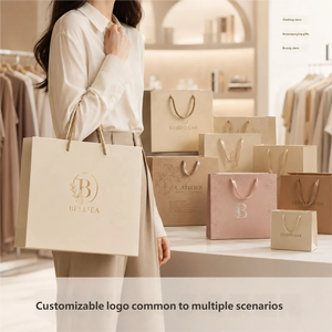 Bolsa <span class=keywords><strong>de</strong></span> Regalo <span class=keywords><strong>de</strong></span> Papel <span class=keywords><strong>de</strong></span> Lujo en Color Morandi Personalizada |   Bolsa <span class=keywords><strong>de</strong></span> <span class=keywords><strong>Compras</strong></span> <span class=keywords><strong>de</strong></span> Papel Kraft con Logotipo Estampado en Caliente para Boutique - Product Image 6