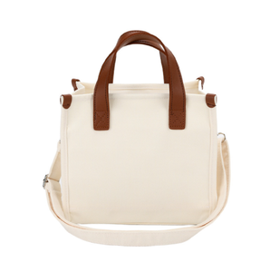 Bolso Tote de Lona Verde Menta 2 en 1 con Cremallera, Bolso de Hombro y Bandolera para Viajes Diarios - Product Image 3