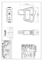 Interrupteur à bascule noir pour voiture et bateau AC 250V/15A KCD3-101 à clipser 2 broches petit interrupteur à bascule marche-arrêt corps en plastique