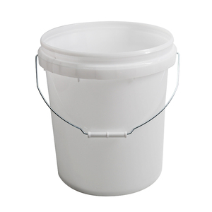 Innopack Seau en plastique transparent blanc 20L avec couvercle à bec et poignée en métal Épaisseur de paroi de 2.0mm pour le stockage des aliments - Product Image 3