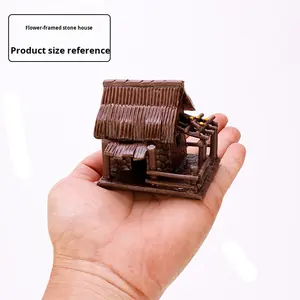 <span class=keywords><strong>Aquarium</strong></span> Landschapsdecoratie Aquatische Benodigdheden Bonsai Keramisch Huis Rieten Huisje Shandong Decoratief Gras - Product Image 6