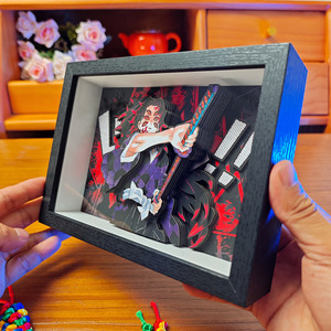 Vente en gros <span class=keywords><strong>19</strong></span>*14CM tueur de démons: <span class=keywords><strong>Kimetsu</strong></span> No Yaiba Nezuko 3D cadre photo lampe photo Anime veilleuse - Product Image 5