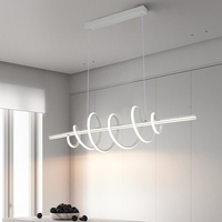 Lustre suspendu linéaire de Style nordique éclairage salle à manger intérieur maison lustre de plafond Led décoratif
