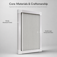 Porte coulissante verticale pliante en nid d'abeille, moderne, gain de place, séparateur d'espace, salon, balcon, cuisine, chambre, occultante, coupe-vent